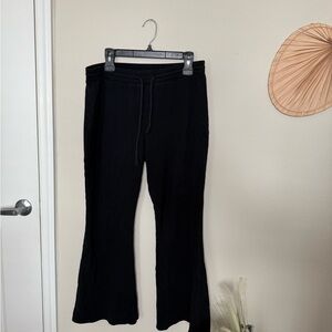 Black Flared Holister SweatPants - High Rise